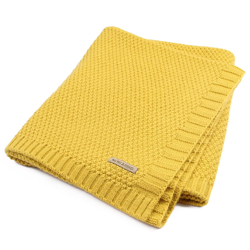 Baby Blanket Knitted Newborn Swaddle Wrap Blankets Super Soft Toddler Infant Bedding Quilt - V.I.P Digital Presence