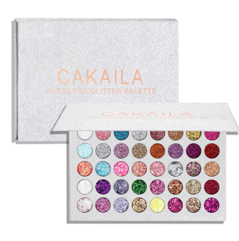 CAKAILA 40 Colors Eye Shadow Gold Powder Glitter Curry Cream Diamond Glitter Eyeshadow Palette - V.I.P Digital Presence
