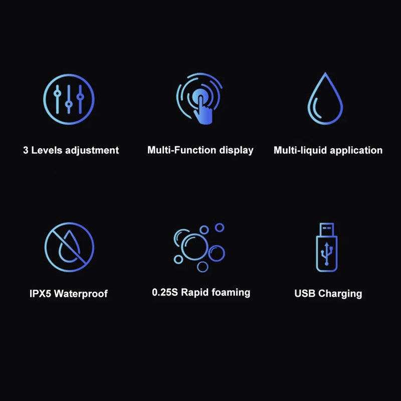 Soap Dispenser Touchless Automatic USB Liquid Foam Machine Wall-mounted Infrared Induction Hand Washer Sanitizer Tool - V.I.P Digital Presence