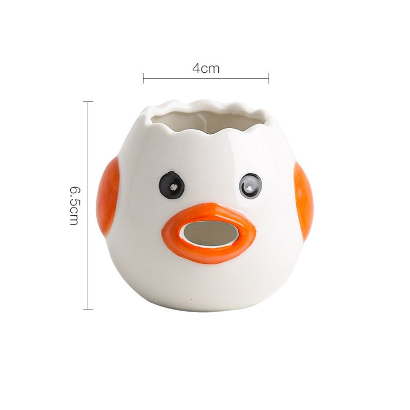 Ceramic egg white and protein separator household egg liquid and yolk filter baking tool easy to clean - V.I.P Digital Presence