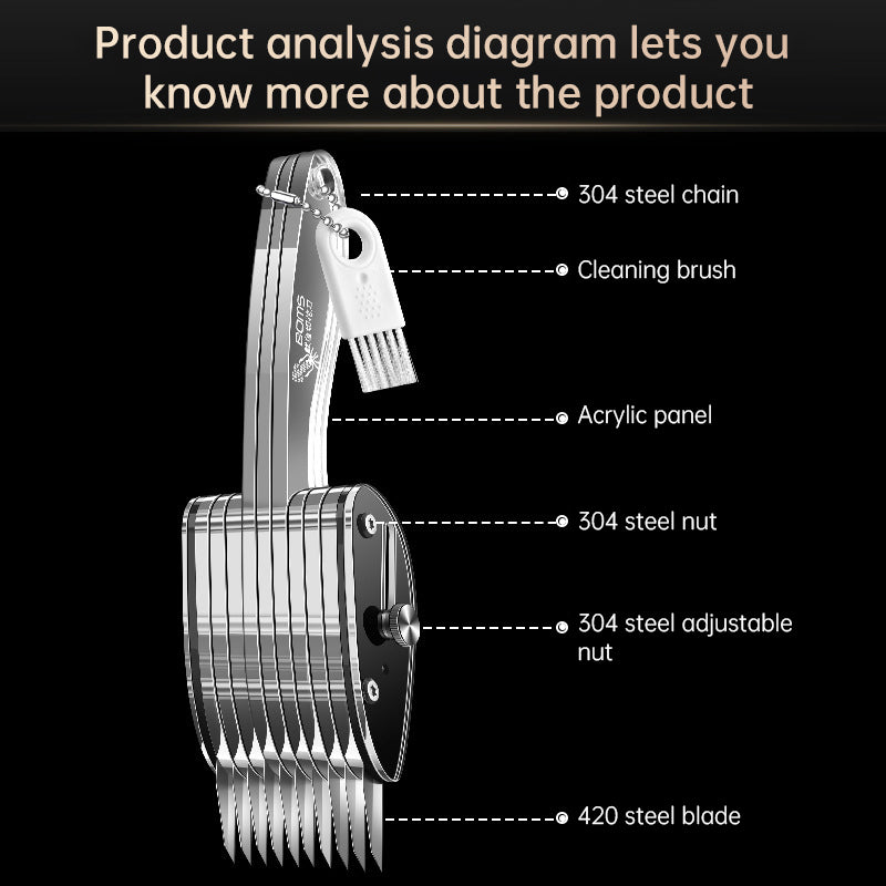 Squid Flower Cutting Knife Scallion Silk Cutting Knife Scalable Carving Tool Chicken Gizzard Waist Flower Knife - V.I.P Digital Presence