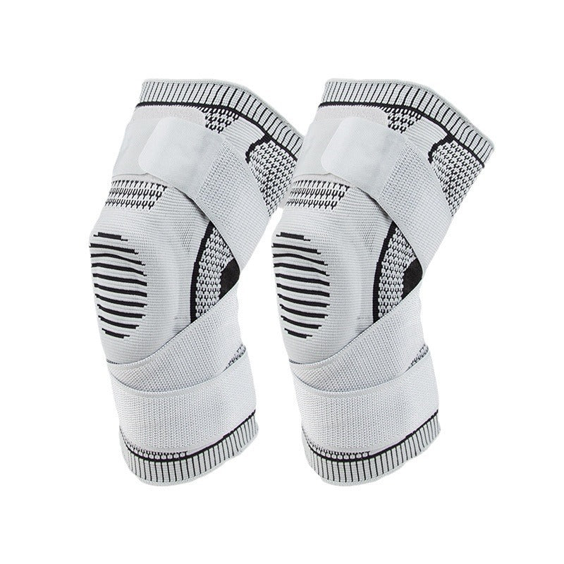 Sports silicone knee pads for mountaineering basketball with compression straps to support breathable meniscus joint protective gear - V.I.P Digital Presence