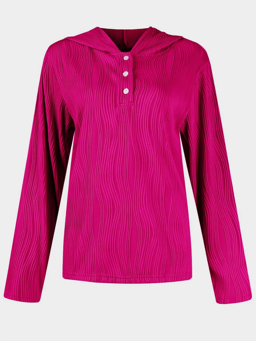 Textured Long Sleeve Hoodie - V.I.P Digital Presence