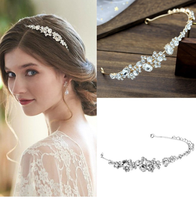Rhinestone headband diadem wedding dress accessories - V.I.P Digital Presence