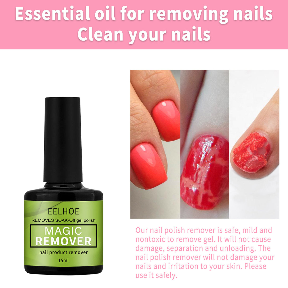 EELHOE Bursting Nail Polish Remover Nail Polish Remover Nail Polish Remover Nail Polish Manicure Shop Special Magic Nail Polish Remover - V.I.P Digital Presence