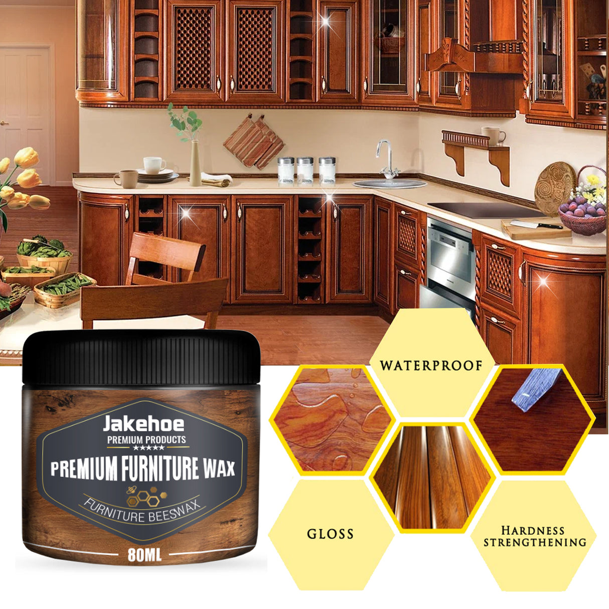 Beeswax, Wood Floor Mahogany Furniture Scratches Cleaning Care Polishing Brightening Maintenance Care Wax - V.I.P Digital Presence