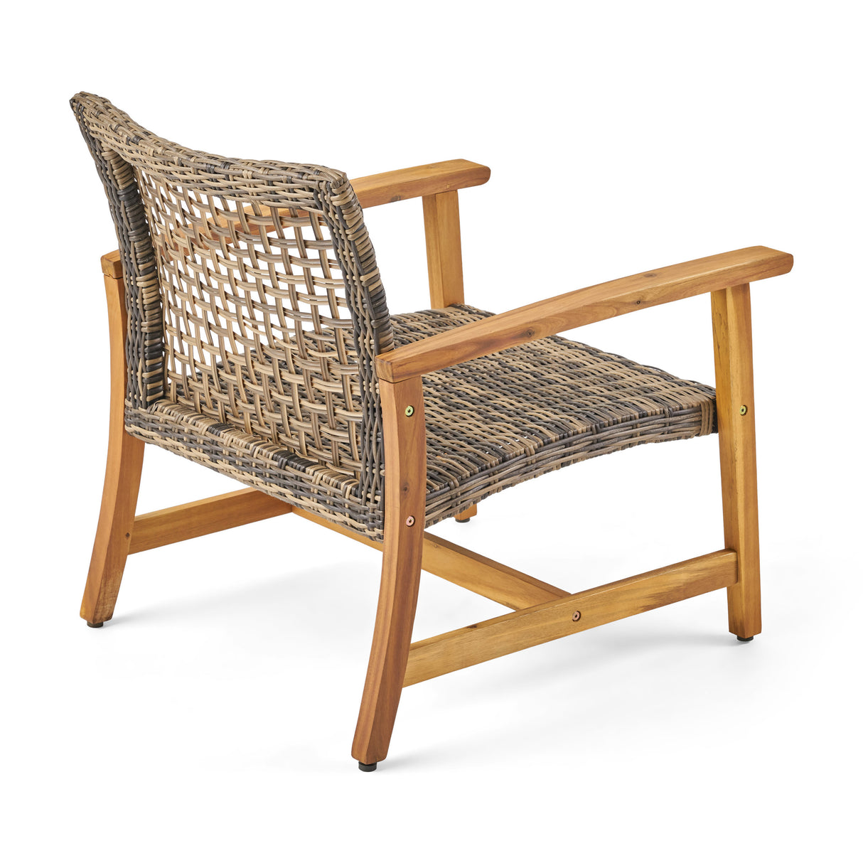 HAMPTON WOOD + WICKER CLUB CHAIR ( set of 2) - V.I.P Digital Presence