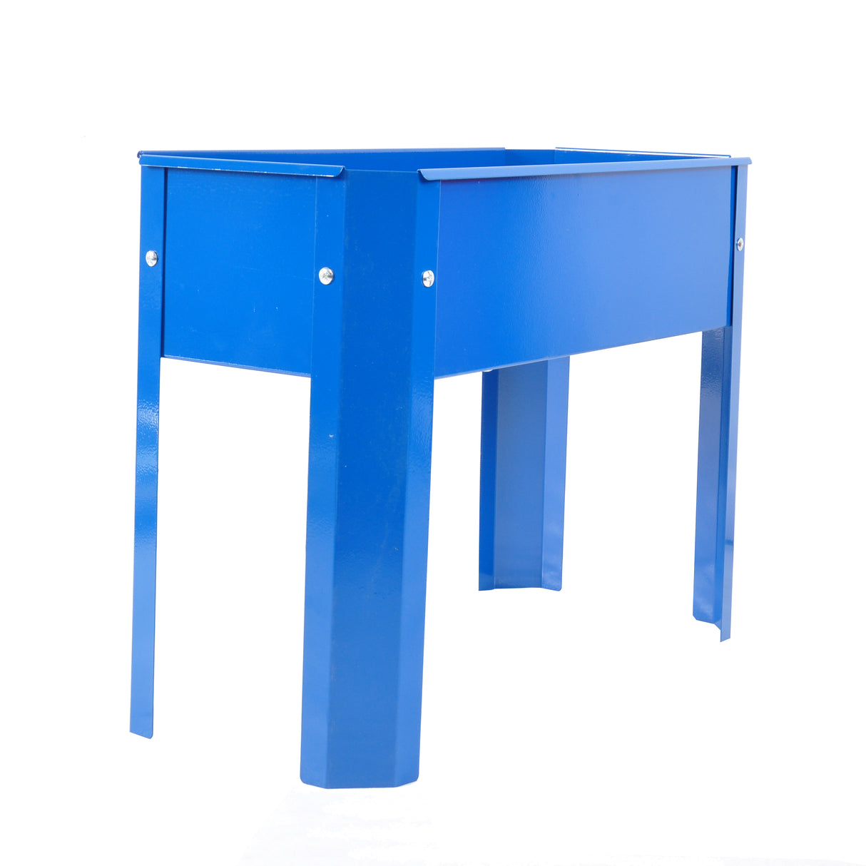 Elevated garden bed metal elevated outdoor flowerpot box suitable for backyard and terrace large flowerpot flower(Blue*2) - V.I.P Digital Presence