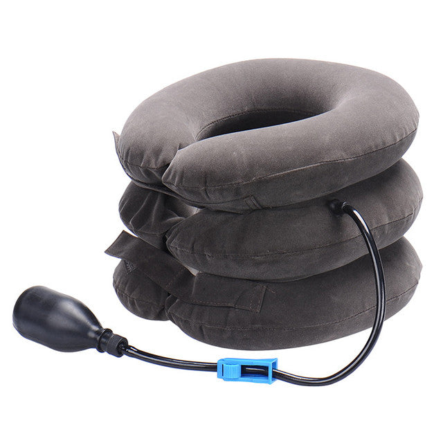 Neck cervical traction device inflatable collar Head Back Shoulder Neck Pain Headache health care massage device - V.I.P Digital Presence