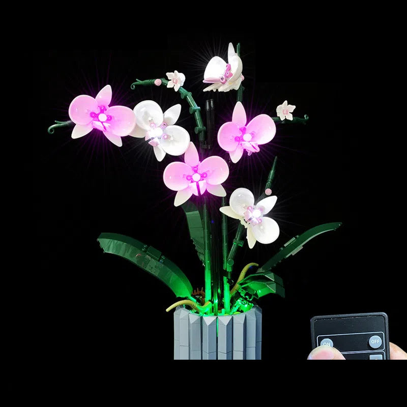 Building block lighting compatible with LEGO 10311 orchid green plant bonsai IDEAS remote control LED light - V.I.P Digital Presence