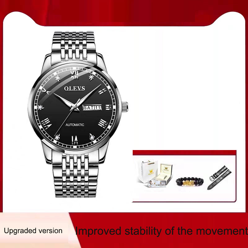 Men's Watch Men's Mechanical Watch Fully Automatic Simple Wind Waterproof Night Light Watch - V.I.P Digital Presence