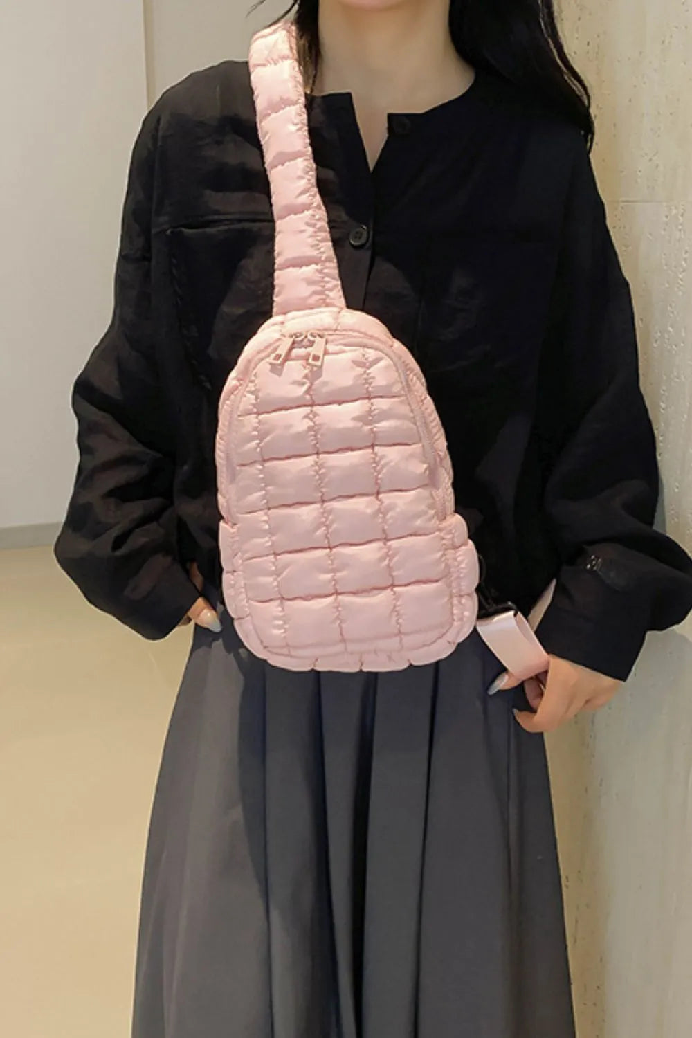 Quilted Nylon Crossbody Bag - V.I.P Digital Presence