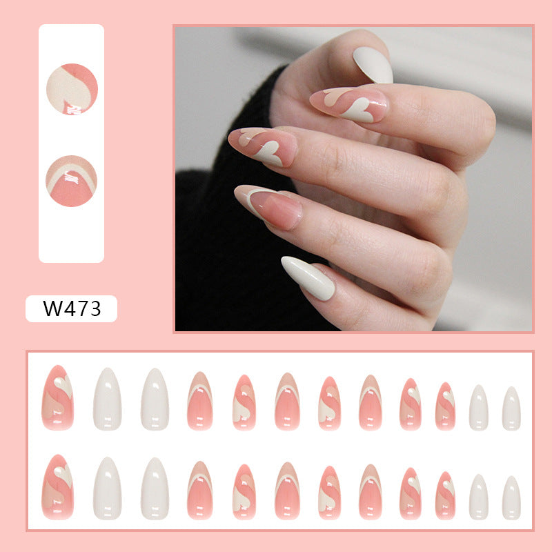 French simple glitter girl’s soft and tender wearable manicure nails - V.I.P Digital Presence