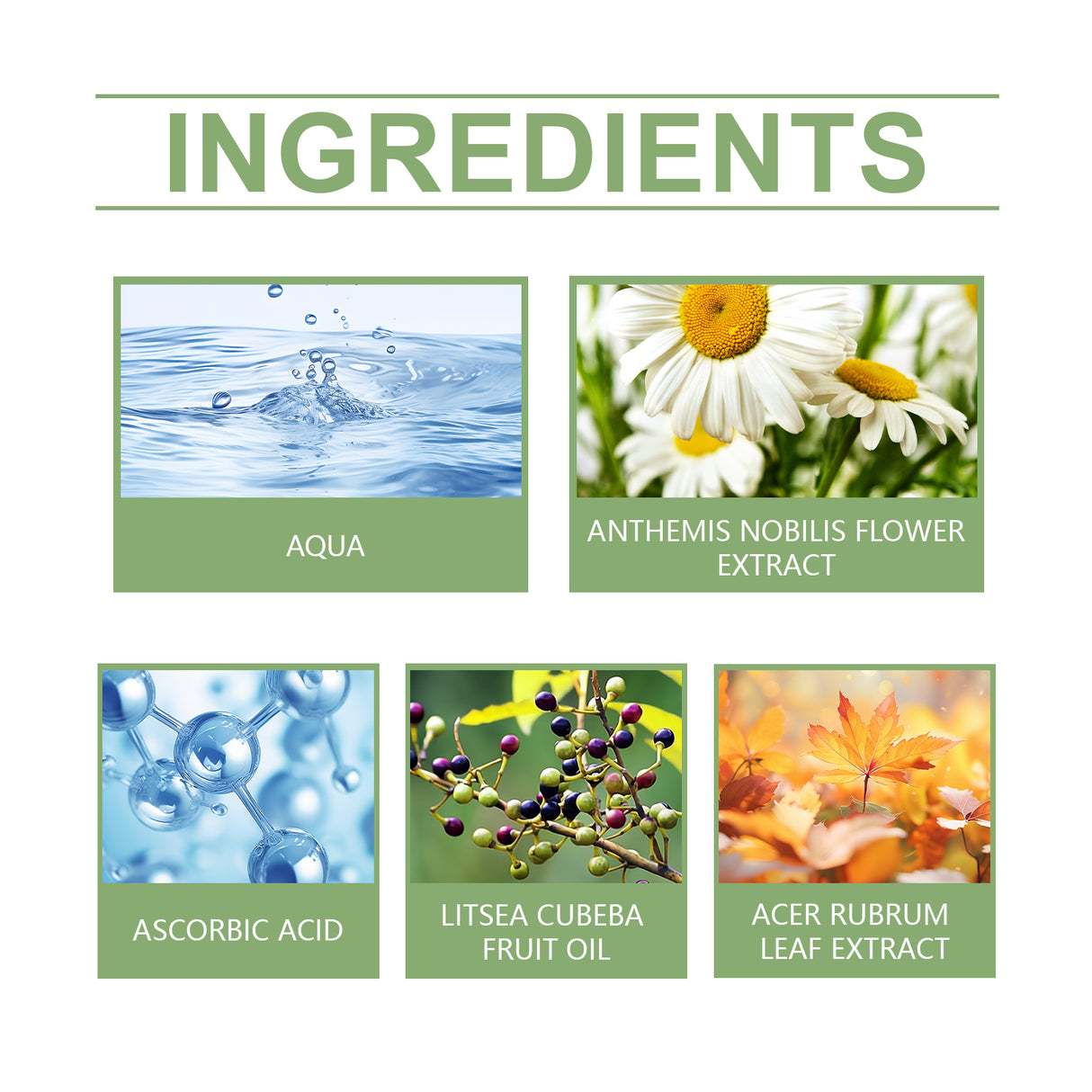 Esencia facial, hidratante suave, piel delicada y firme, aclara líneas finas e ilumina la piel.