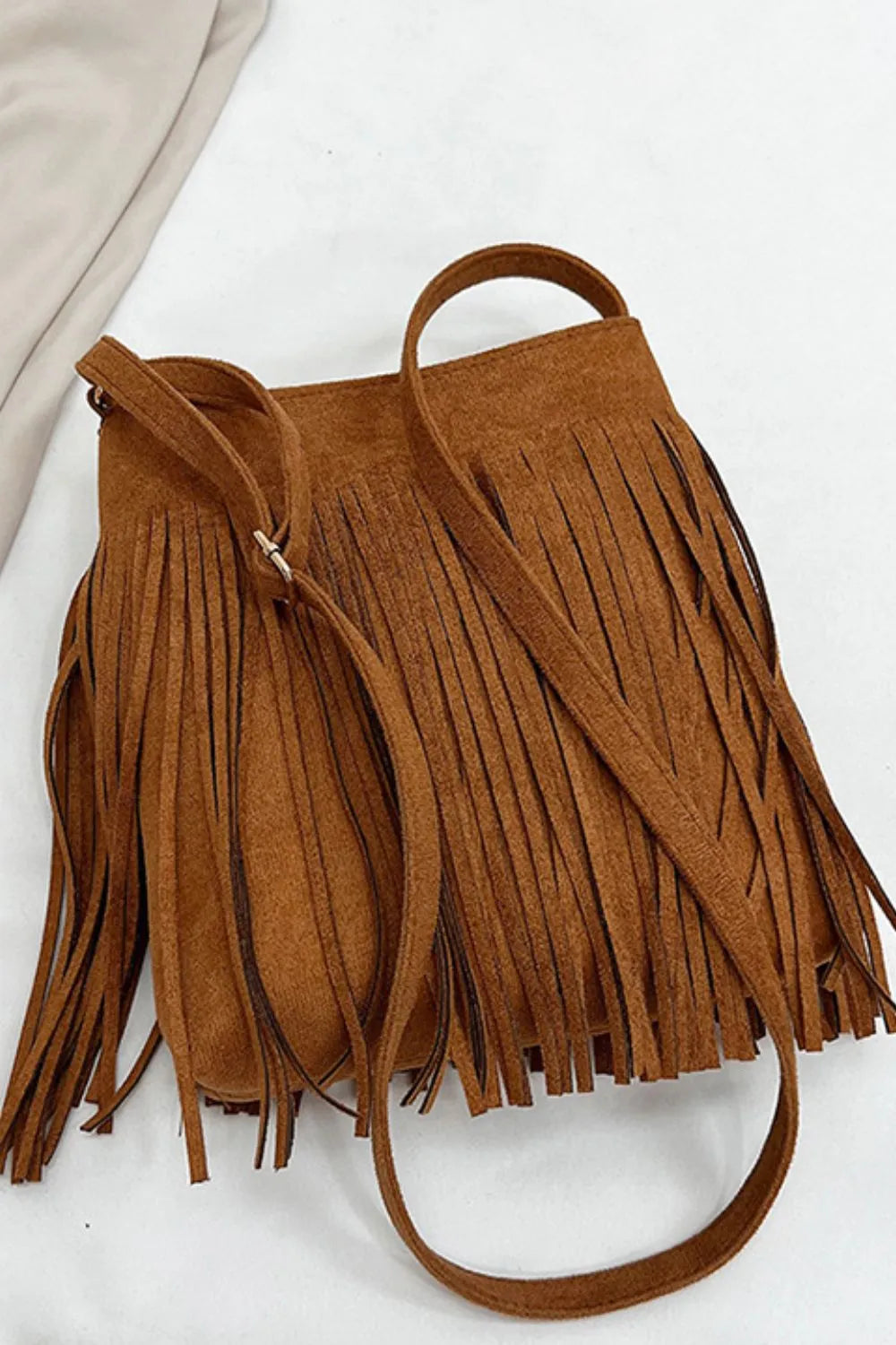 Suede Fringe Shoulder Bag - V.I.P Digital Presence
