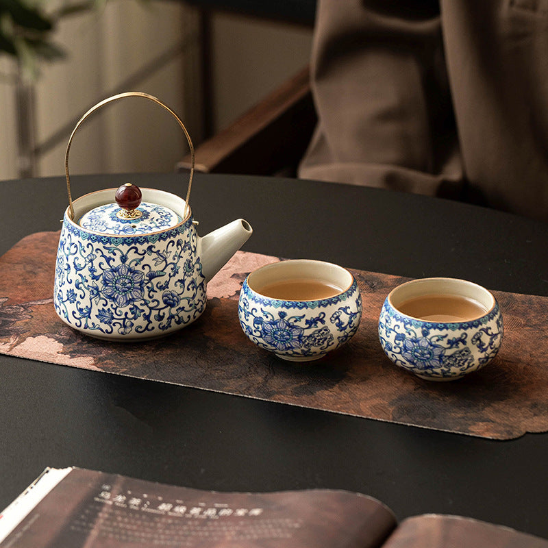 Ru Kiln Light Luxury Tea Set Gift Box for Giving to Elderly Companions - V.I.P Digital Presence