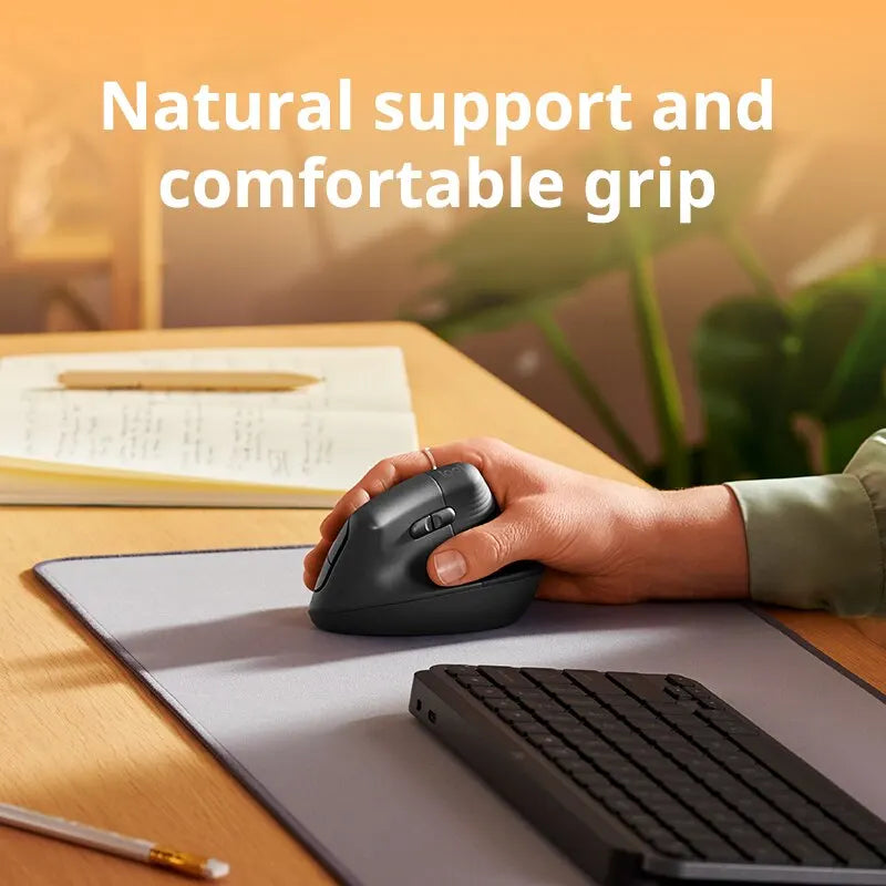 Logitech lift mouse Wireless Bluetooth Mouse Business Office Softtone Mouse Ergonomic Business Office Mouse - V.I.P Digital Presence