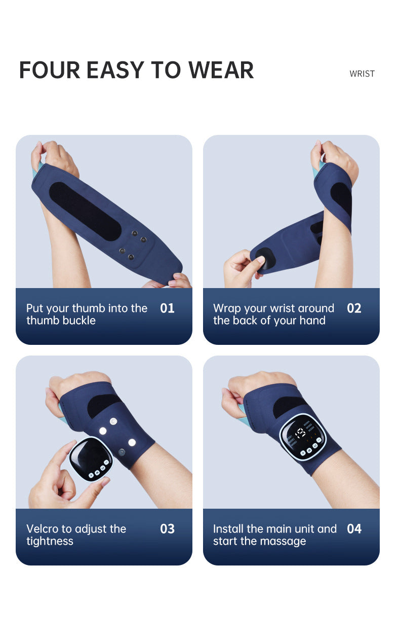 EMS Smart Tendon Sheath Hand Heating Wristband with Hot Compress and Massage Function - V.I.P Digital Presence