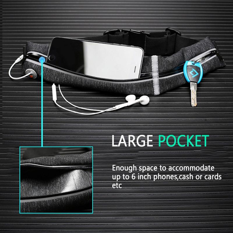 Yipinu Sports Running Waist Bag Outdoor Waterproof Reflective Belt Jogging Gym Fitness Runner - V.I.P Digital Presence