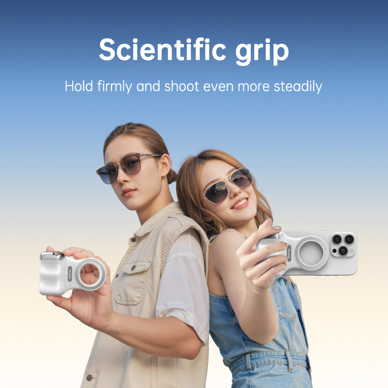MagSafe Compatible Fun Photography Grip: MFi Certified Wireless Bluetooth Stabilizer for Shake-Free Shooting - V.I.P Digital Presence