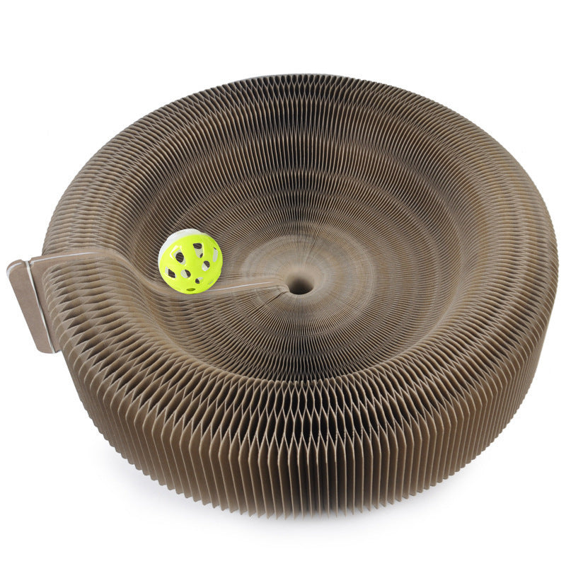 Creative accordion cat scratching board pet supplies decompression grinding claws corrugated paper cat specific - V.I.P Digital Presence