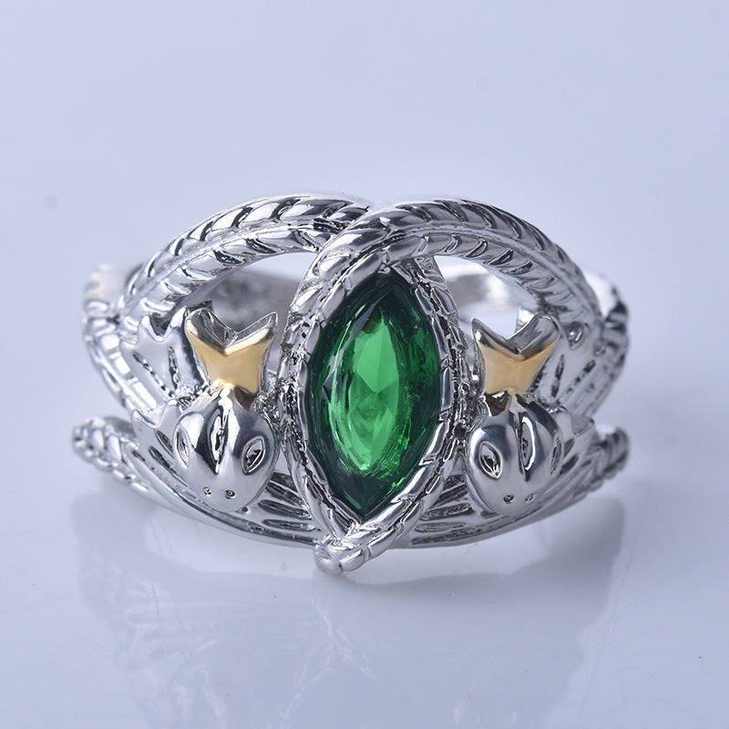 Plated with s925 Silver Mighty Ring, Aragon Ring, Barakh Ring, European and American Ins Two tone Ring - V.I.P Digital Presence
