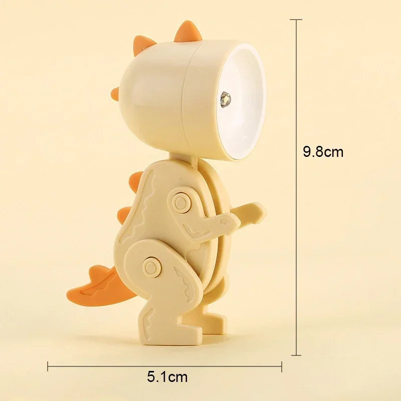 Mini Dinosaur Night Light Battery Magnetic Folding Nights Lamp Bedroom Bedside Table Ornaments Children's Toys LED Night Lights - V.I.P Digital Presence