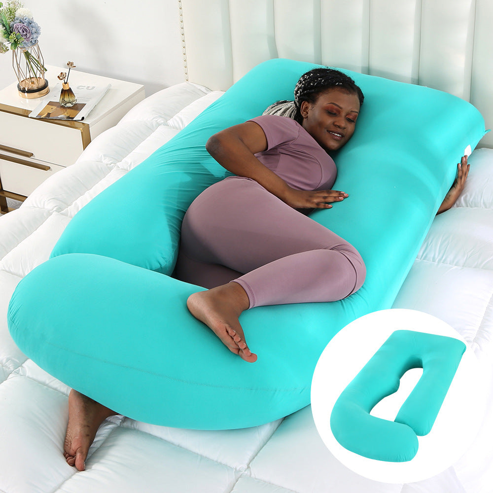 Pregnant women's pillow waist protection side sleeping slope pillow J-shaped pregnancy sleeping pillow - V.I.P Digital Presence