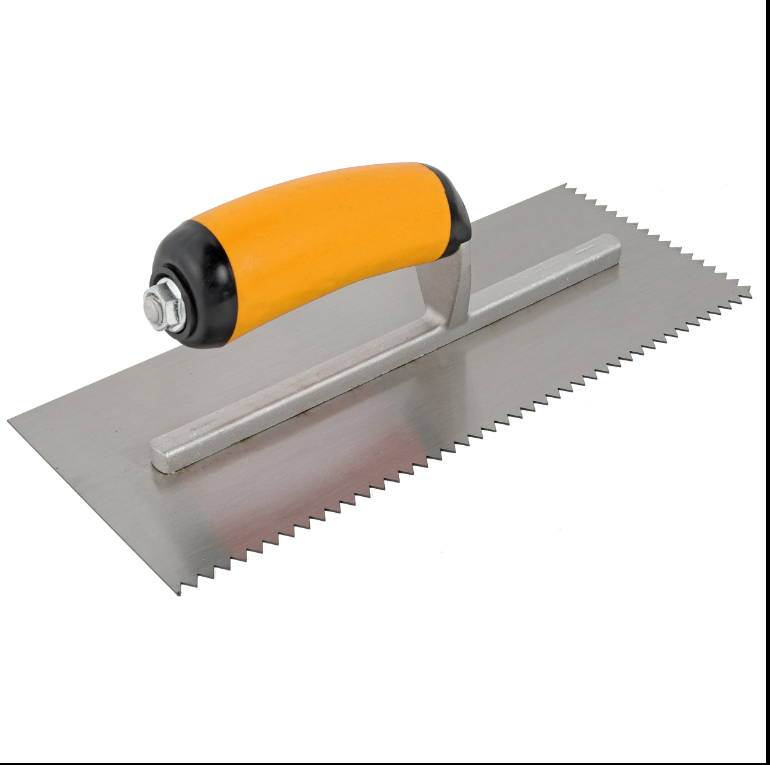 High quality stainless steel V-groove shovel, 28Cm x 11.5 Cm, perfect for buckets, slate, plaster, concrete, curved handles, hig - V.I.P Digital Presence