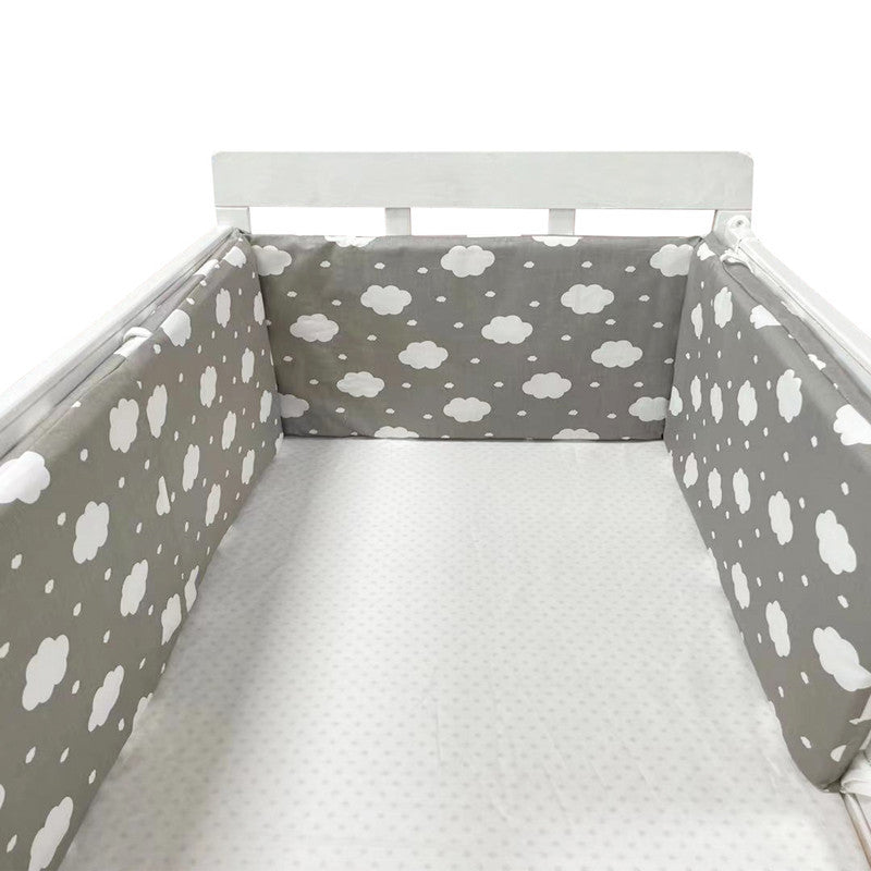 Valla de cama para bebés Four Seasons Valla de cama de algodón anticaída para bebés y niños Valla protectora de cama de algodón para bebés