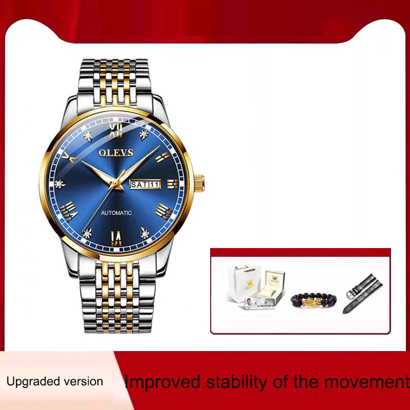 Men's Watch Men's Mechanical Watch Fully Automatic Simple Wind Waterproof Night Light Watch - V.I.P Digital Presence