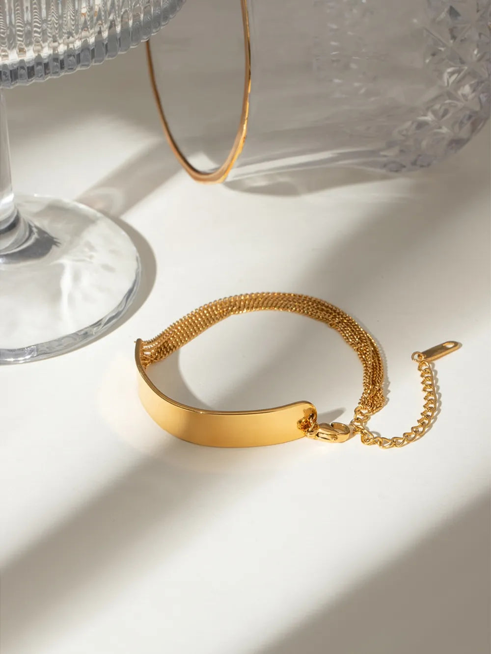 18K Gold-Plated Stainless Steel Bracelet - V.I.P Digital Presence