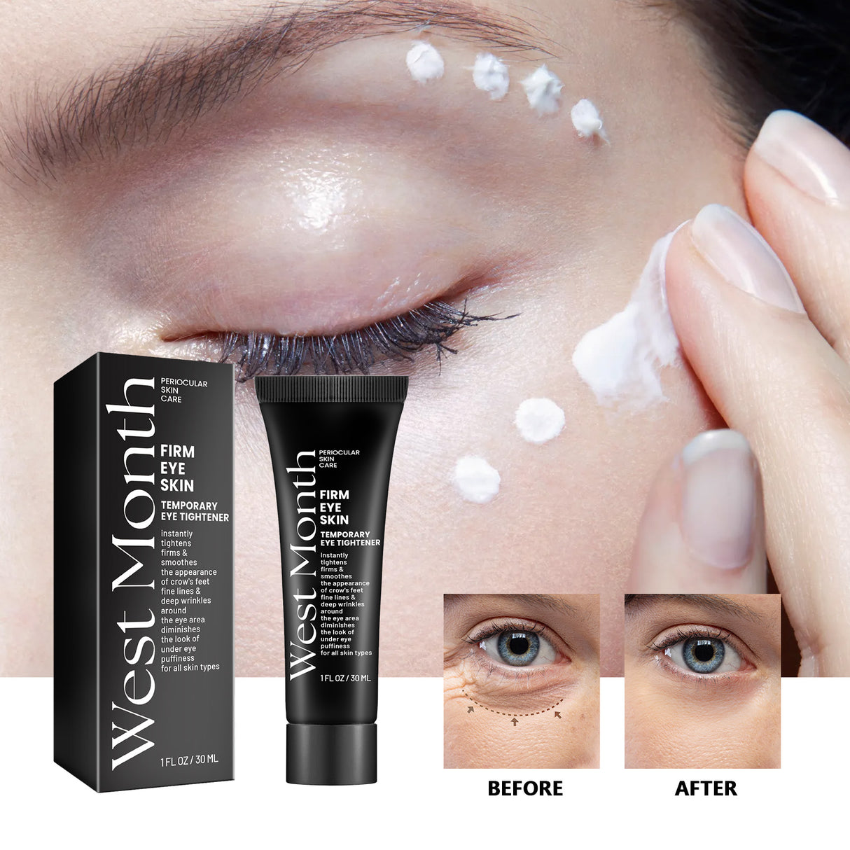 Temporary Eye Tightener, Dilute Fine Lines Eye Bag Dark Circle Law Grain Crow's Feet Moisturize Eye Skin - V.I.P Digital Presence