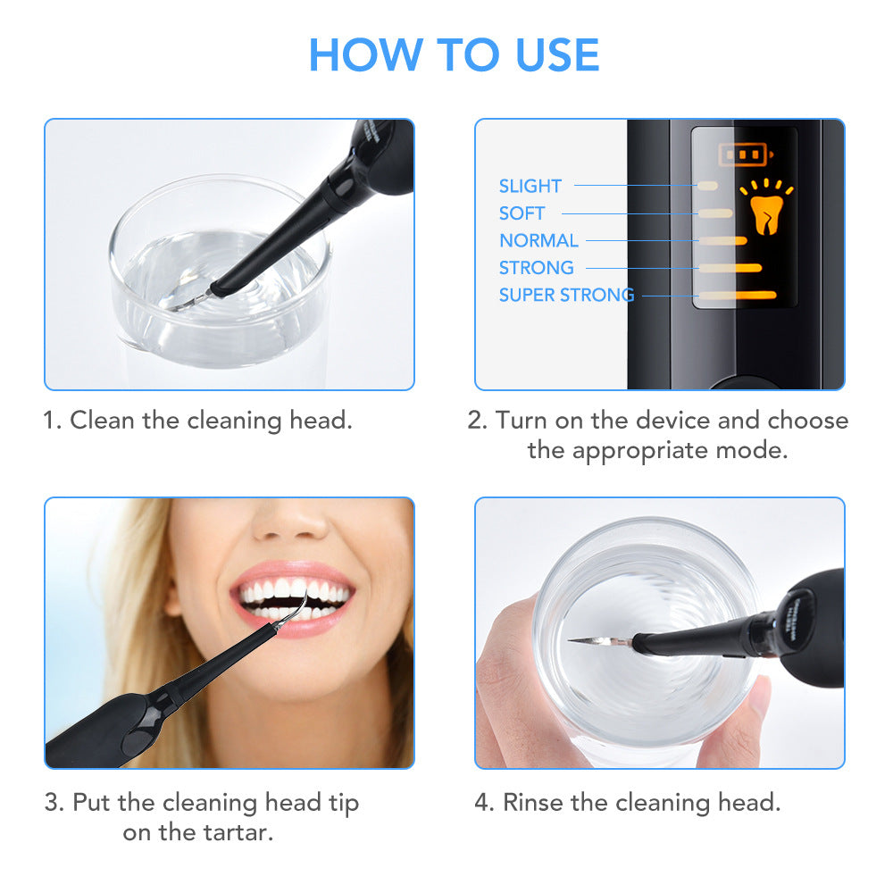 5-Speed Electric Tooth Cleaning Device LED Display Tooth Cleaning Device Set Home Beauty Device To Remove Calculus Tooth Cleaning Device - V.I.P Digital Presence