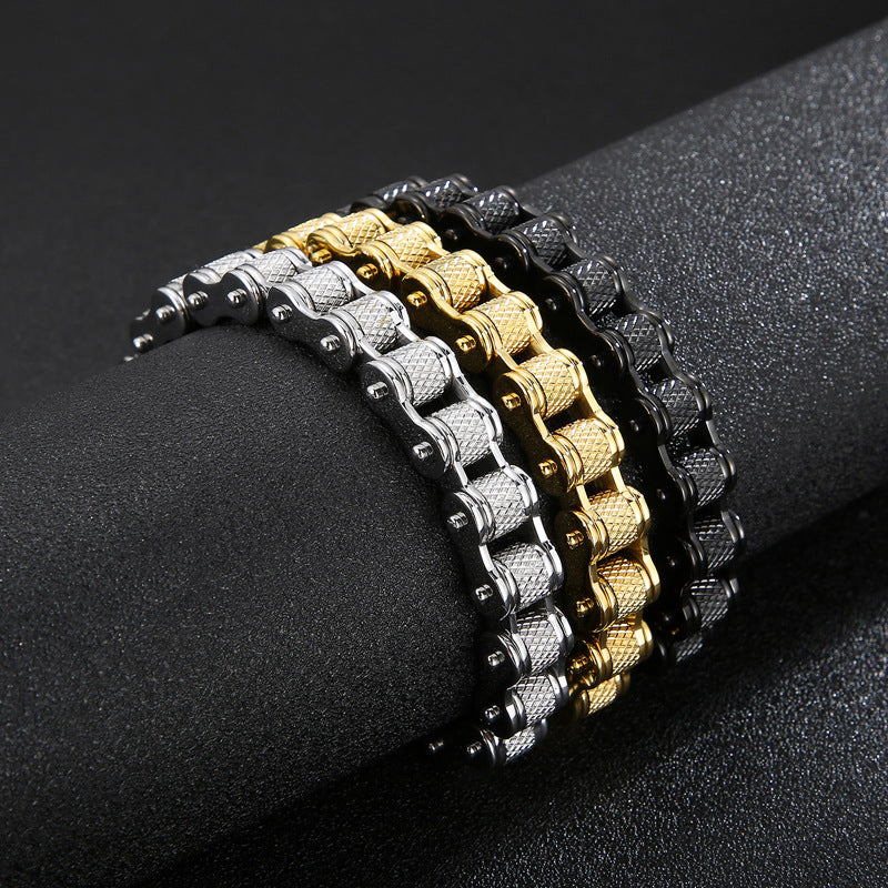 Bicycle Bracelet Titanium Steel Personalized Men's Motorcycle Chain Accessories - V.I.P Digital Presence