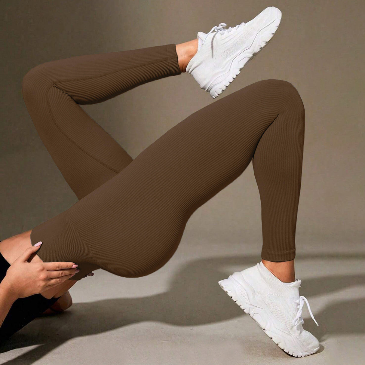 Threaded autumn and winter yoga pants seamless fitness pants high waisted sports yoga clothes leggings - V.I.P Digital Presence