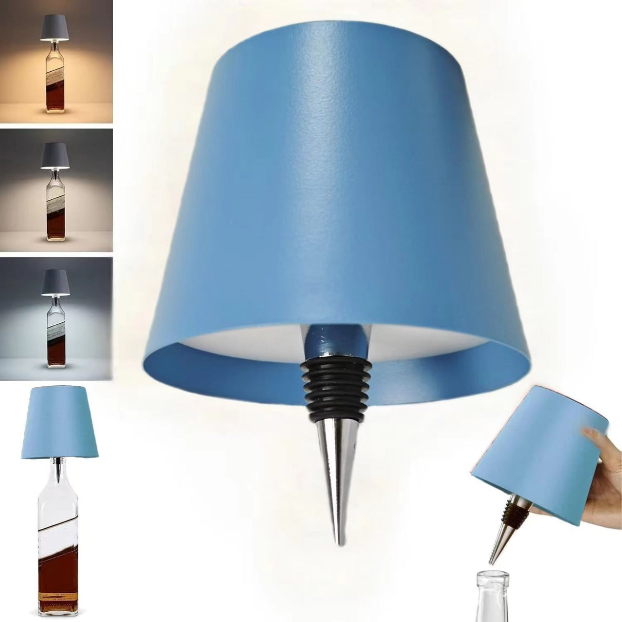 LED Creative Wine Bottle Light for Bar: Movable, Rechargeable, RGB Dimmable Decorative Bottle Lamp - V.I.P Digital Presence