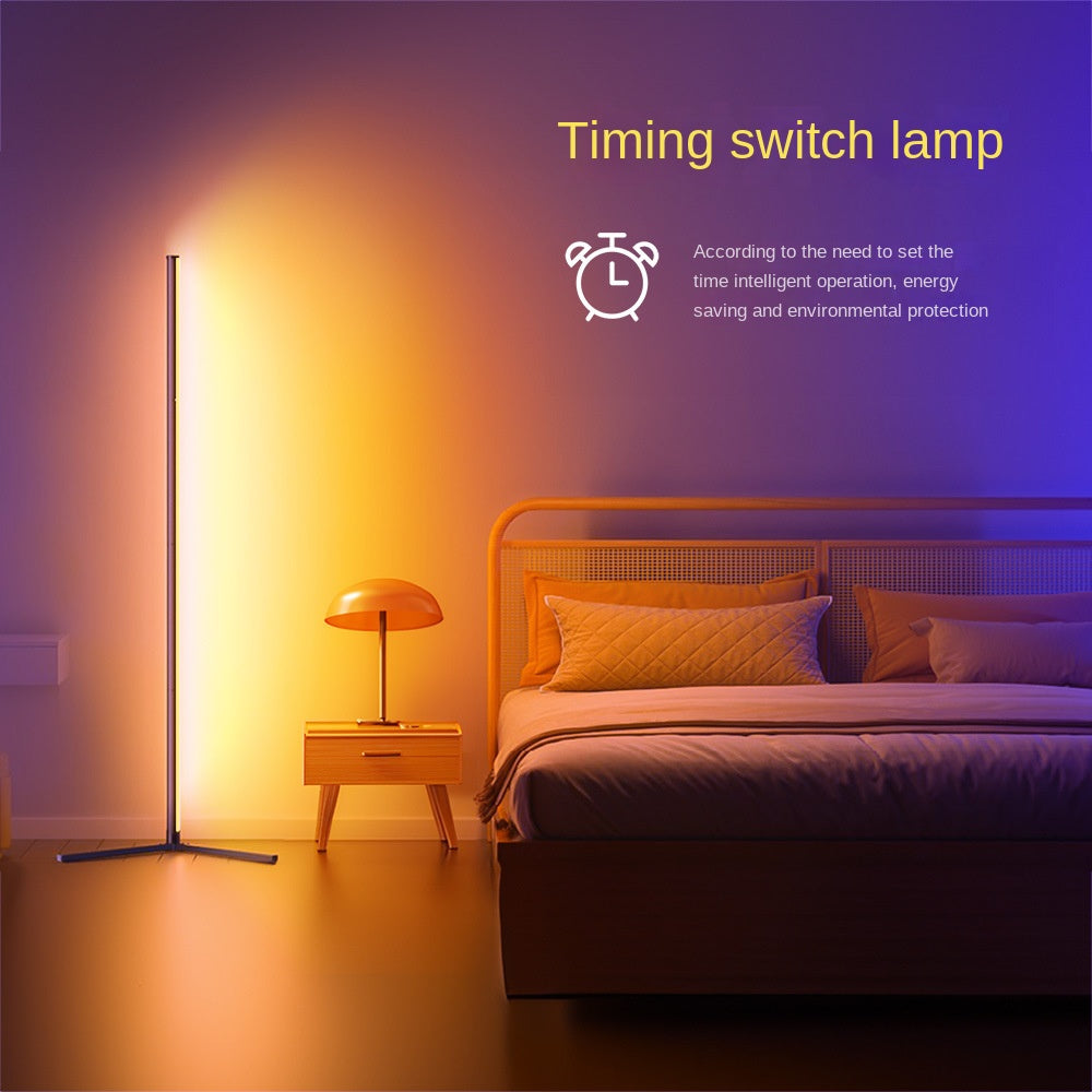 Ambient Floor Lamp RGBIC Corner Light Three-Section Spliced Bluetooth LED Modern Minimalist Table Lamp Voice-Activated Light - V.I.P Digital Presence