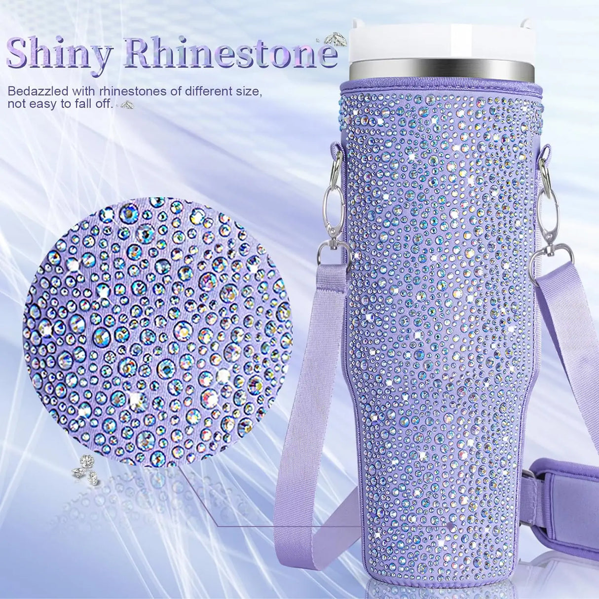 Diamond Mug Sleeves For Portable Water Kettle Carrier Holder Bag With Straps Outdoor Drinkware Accessory - V.I.P Digital Presence