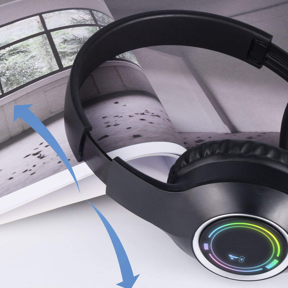 Head mounted Bluetooth earphones, wireless Bluetooth earphones, foldable - V.I.P Digital Presence