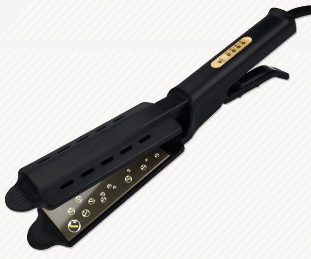Hair Straightener Four-gear temperature adjustment Ceramic Tourmaline Ionic Flat Iron Hair Straightener For Women Widen panel - V.I.P Digital Presence