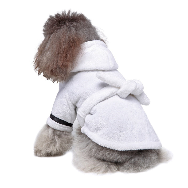 Bata de baño para mascotas, pijamas para perros, ropa de dormir, toalla de baño suave para mascotas, ropa de invierno, pijamas cálidos para cachorros, secado rápido