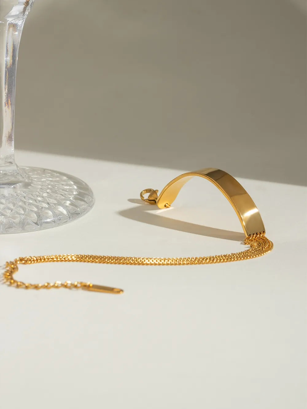 18K Gold-Plated Stainless Steel Bracelet - V.I.P Digital Presence