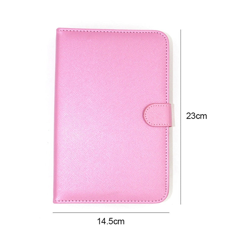 Funda de teclado inalámbrico portátil de cuero sintético para iPhone, teléfono móvil protector con teclado Bluetooth para iPhone y teléfono Android.