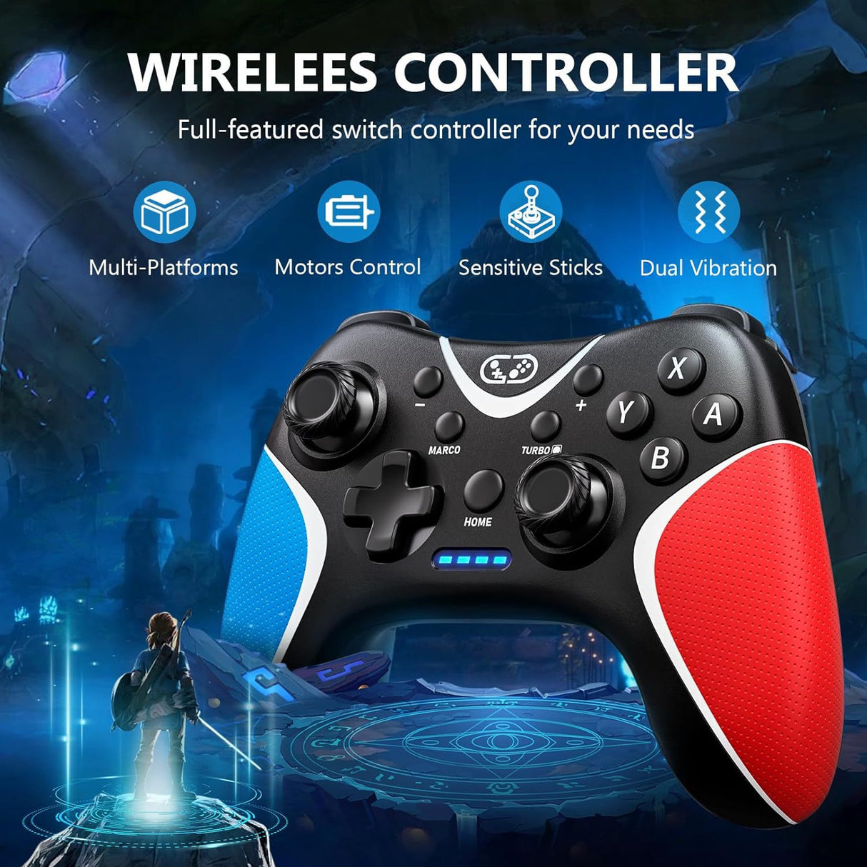 Switch game controller NS wireless controller custom back key programming continuous Bluetooth wireless controller - V.I.P Digital Presence