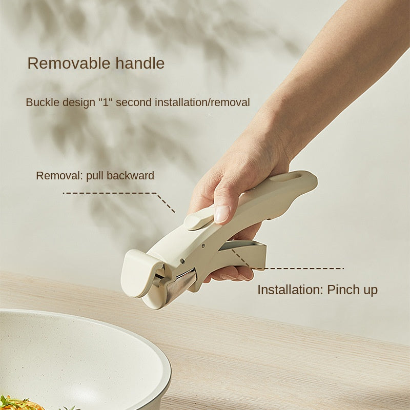 Detachable cookware set, pot, wheat rice stone, flat bottomed pan, non stick pan, frying pan, household handle - V.I.P Digital Presence