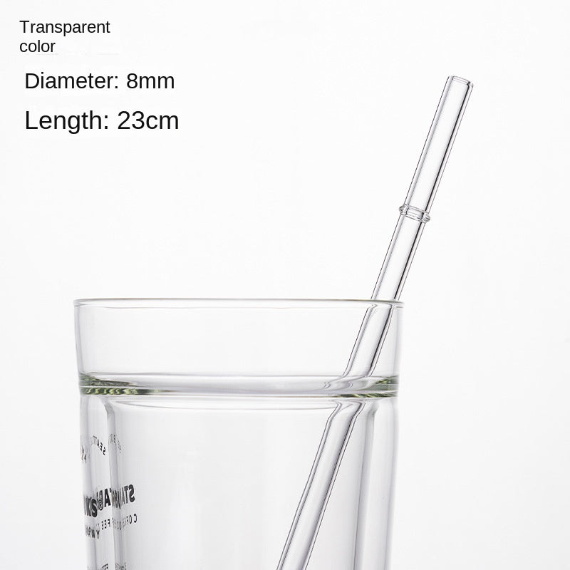 Eco-Friendly High Borosilicate Glass Straw Durable Heat-Resistant Starbucks Kids Straw 27cm Customized - V.I.P Digital Presence