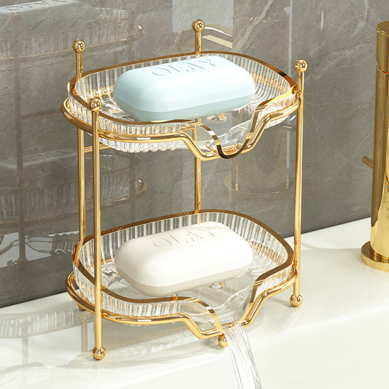 Soap box wall-mounted double-layer soap rack no punching - V.I.P Digital Presence