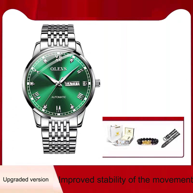 Men's Watch Men's Mechanical Watch Fully Automatic Simple Wind Waterproof Night Light Watch - V.I.P Digital Presence