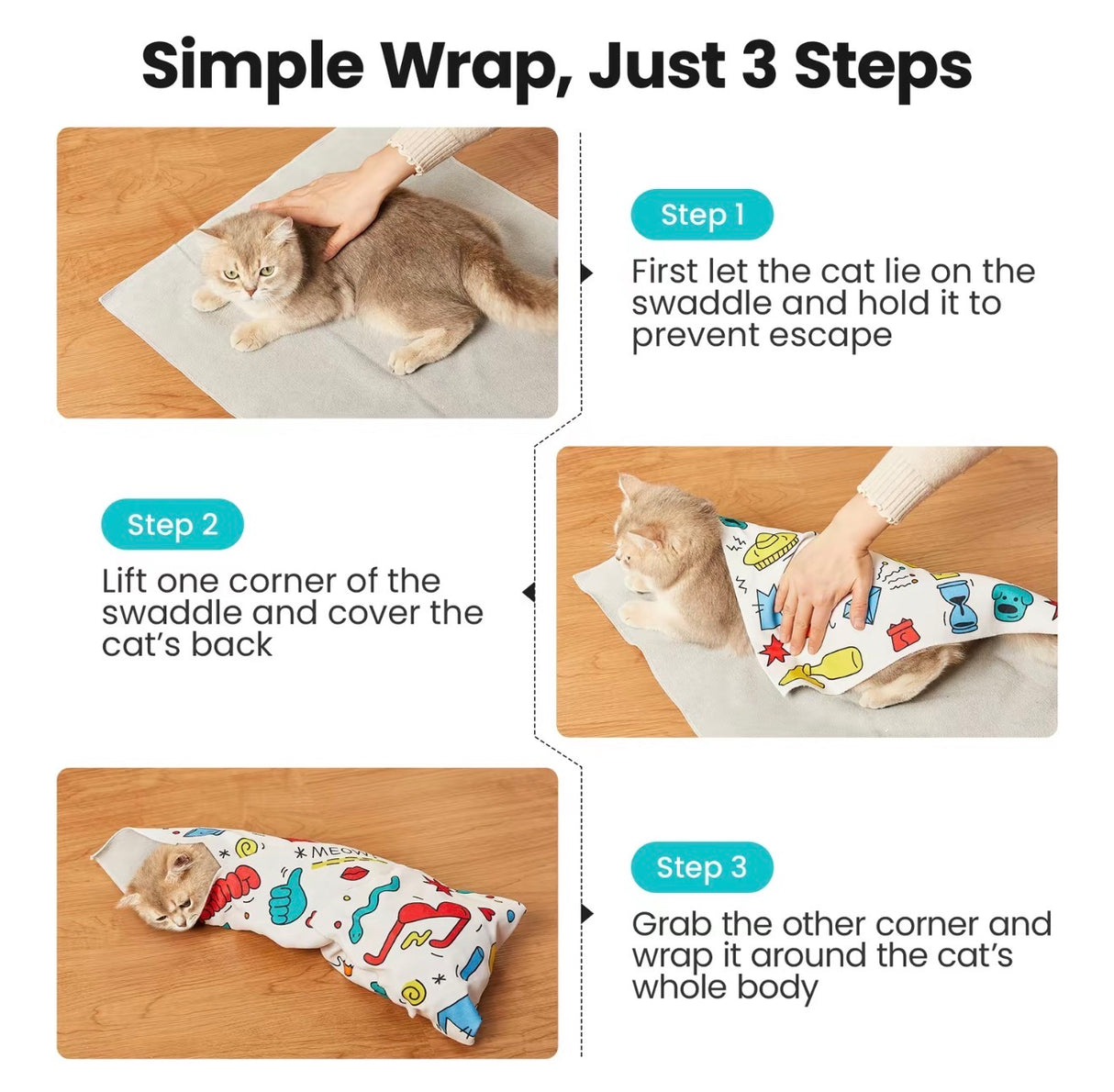 CatCalm Grooming Wrap